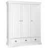 Bentley Designs Bentley Designs Chantilly White Triple Wardrobe