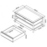 Bentley Designs Bentley Designs Bergen Oak Coffee Table With Drawer