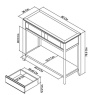 Bentley Designs Bentley Designs Bergen Oak Console Table With Drawer