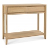 Bentley Designs Bergen Oak Console Table With Drawer