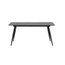 Gallery Direct Gallery Direct Astley Black Oak 160cm Dining Table