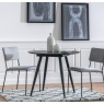 Gallery Direct Gallery Direct Astley Black Oak 90cm Round Dining Table