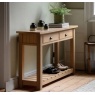 Gallery Direct Eton Natural 2 Drawer Console Table In Hallway Setting