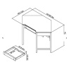 Bentley Designs Bentley Designs Bergen Oak Corner Desk