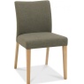 Bentley Designs Bentley Designs Bergen Oak Upholstered Chair - Black Gold Fabric (Pair)