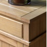 Natural wood top detail on the Gallery Direct Eton large sideboard