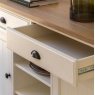 Gallery Direct Eton large sideboard with white painted drawer and oak top
