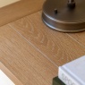 Oak top detail on Gallery Direct Eton large white sideboard