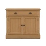 Gallery Direct Eton small sideboard in natural oak with two doors and drawer