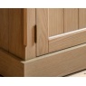 Hinge and door detail on the Gallery Direct Eton small sideboard in natural oak
