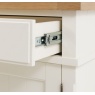 Drawer detail on the Gallery Direct Eton white painted wardrobe showing smooth metal runners