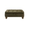 Gallery Direct Chesterfield Footstool - Celine Olive