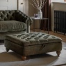 Gallery Direct Gallery Direct Chesterfield Footstool - Celine Olive