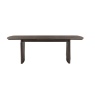 Gallery Direct Onda Walnut Oval Extending Dining Table front image