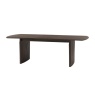 Gallery Direct Onda Walnut Oval Extending Dining Table angle image