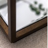 Close up of bronze metal frame on Gallery Direct Avento coffee table