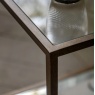Bronze metal frame detail on Gallery Direct Avento side table