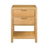 Ercol 1368 Bosco 2 Drawer Bedside Cabinet