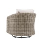 Gallery Direct Ragusa swivel chair back view outdoor rattan weave