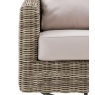 Gallery Direct Ragusa swivel chair rattan weave detail garden furniture