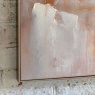 Side profile of Warm Haze framed canvas showing champagne frame depth