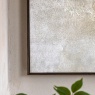Close up detail of abstract neutral tones on Drift framed canvas wall art