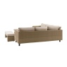 Gallery Direct Salcombe Lounge Set Natural Back View Outdoor Corner Sofa Garden Furniture