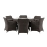 Gallery Direct Ascot 6 Seater Round Dining Set Salt Spray Outdoor Garden Furniture Brentham Furniture