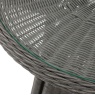 Gallery Direct Ascot Bistro Set Glass Tabletop Detail Salt Spray Garden Furniture