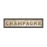 Gallery Direct Champagne mirrored typography wall art gold statement artwork