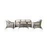 Gallery Direct Menton Country Sofa Dining/Tea Set Stone