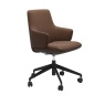 Stressless Furniture Stressless Laurel LB Office Chair With Arms - Batick Warm Brown - Quick Ship!