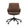 Stressless Furniture Stressless Laurel LB Office Chair With Arms - Batick Warm Brown - Quick Ship!