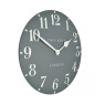 Gallery Direct Thomas Kent Arabic 12cm Wall Clock Flax Blue