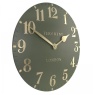 Gallery Direct Thomas Kent Arabic 20cm Large Wall Clock Lichen Green
