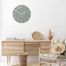 Gallery Direct Thomas Kent Arabic 20cm Large Wall Clock Seagrass