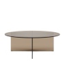 Gallery Direct Gallery Direct Parioli Glass Coffee Table Charcoal