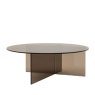 Gallery Direct Gallery Direct Parioli Glass Coffee Table Charcoal