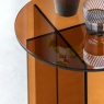 Gallery Direct Gallery Direct Parioli Glass Side Table Bronze