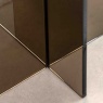 Gallery Direct Gallery Direct Parioli Glass Side Table Charcoal