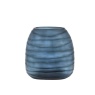 Gallery Direct Sintra Handblown Carved Glass Vase Large Ink