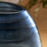 Gallery Direct Sintra Handblown Carved Glass Vase Large Ink