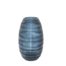 Gallery Direct Sintra Handblown Carved Glass Vase Large Ink