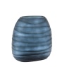 Gallery Direct Sintra Handblown Carved Glass Vase Large Ink