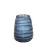 Gallery Direct Sintra Handblown Carved Glass Vase Small Ink