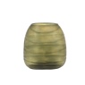 Gallery Direct Sintra Handblown Carved Glass Vase Large Olive