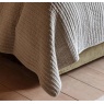 Gallery Direct Gallery Cotton Velvet Stitched Bedspread - Taupe