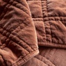 Gallery Direct Gallery Cotton Velvet Stitched Bedspread - Rust