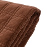 Gallery Direct Gallery Cotton Velvet Stitched Bedspread - Rust