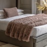 Gallery Juniper Faux Fur Throw - Dusky Pink